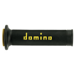 COPPIA MANOPOLE STRADALI DOMINO SERIE A010 NERO/GIALLO - immagine 2