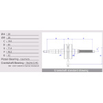 ALBERO MOTORE ATHENA RACING PER MINARELLI AM6 art. 075414 - immagine 3