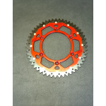 CORONA ZF DUAL ROSSA in ergal/acciaio per CFMOTO 450 MT - immagine 5