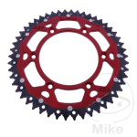 CORONA ZF DUAL ROSSA in ergal/acciaio per CFMOTO 450 MT - immagine 2