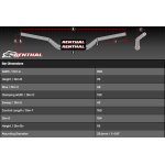 MANUBRIO CROSS RENTHAL FATBAR piega 826-01 colore NERO - immagine 2