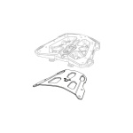 Portapacchi posteriore SW-MOTECH per Ducati Multistrada 1260 specifico per bauletti GIVI linea MONOKEY + Kit adattatore per valigie GIVI MONOKEY - immagine 4