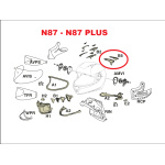 ESTRATTORI ARIA POSTERIORI col. NERO per NOLAN N87/N87 PLUS - immagine 3