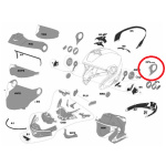 CP. PLACCHETTE "COVER" MOVIMENTO VISIERA per NOLAN N40-5/N40-5 GT/N40/N40 FULL - immagine 2