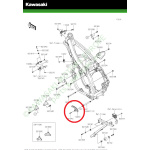 PATTINO SCORRICATENA SU FORCELLONE KAWASAKI KX 250 2025 4t e KX 450 2024-2025 4t - immagine 2