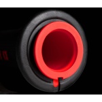 COPPIA MANOPOLE STRADALI DOMINO SERIE A010 NERO/ROSSO - immagine 2