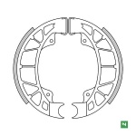 COPPIA GANASCE FRENO NEWFREN per APRILIA, PIAGGIO e GILERA mod. GF0261 - immagine 2