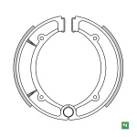 COPPIA GANASCE FRENO NEWFREN per YAMAHA mod. GF1197 - immagine 2