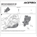 PARAMOTORE ACERBIS NERO PER KAWASAKI KX 250 2025 e KX 450 2024/2025 4tempi - immagine 7