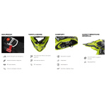 CASCO LS2 CROSS MX 437 FAST EVO II MINI col. STARMAW ECE 22.06 - immagine 2