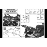 Attacco posteriore Givi 677F per Ducati 750SS 90-02, specifico per bauletto Monokey o Monolock, da abbinare a piastra Monokey M3 o Monolock MM - immagine 2