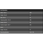 MANUBRIO CROSS RENTHAL 7/8 piega 971-08 colore NERO - immagine 2