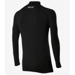 Maglia a maniche lunghe in LANA MERINO con lupetto e zip colore nera SIX2 art. TS13 MERINO - immagine 2