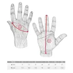 Guanti FIVE racing RFX-4 EVO black/white/red - immagine 3