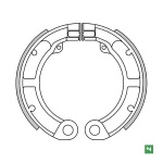 COPPIA GANASCE FRENO NEWFREN per VESPA L - N 50 mod. GF0130 - immagine 2