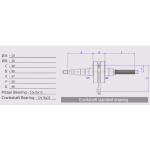 ALBERO MOTORE ATHENA RACING PER DERBI - VALENTI SPINOTTO ø 12mm art. 080015 - immagine 3