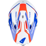 CASCO MOTOCROSS UFO DIAMOND BIANCO-ROSSO-BLU art. HE054 - immagine 3