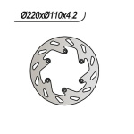 DISCO FRENO POSTERIORE per KTM HUSABERG HUSQVARNA GAS GAS - immagine 2