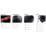 CASCO LS2 JET OF600 COPTER II col. SOLID Nero ECE 22.06 - immagine 3