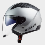 CASCO LS2 JET OF600 COPTER col. SOLID Argento - immagine 3