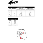 Guanti JUNIOR CROSS UFO mod. Skill Radial 2024 col. ROSSO - immagine 2