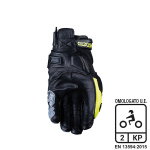 Guanti FIVE racing SF-2 BLACK/SILVER/FLUO - immagine 3