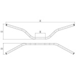 MANUBRIO CROSS TOMMASELLI PIEGA-BASSA BLU - immagine 3