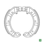 COPPIA GANASCE FRENO NEWFREN per VESPA mod. GF0128 - immagine 2