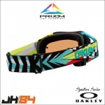 Mascherina CROSS OAKLEY AIRBRAKE HERLINGS SIGNATURE PRIZM LENS BLACK IRIDIUM 7046-E7 - immagine 4