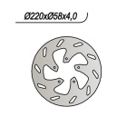 DISCO FRENO ANTERIORE per PIAGGIO GILERA BETA APRILIA - immagine 2