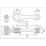 Biella PROX per HUSQVARNA CR-WR 125cc 1990-1993 - immagine 3