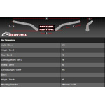 MANUBRIO CROSS RENTHAL TWINWALL piega 994-01 colore ARANCIO - immagine 2