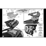 Attacco posteriore Givi E530 Monokey per Suzuki AN Burgman 400 Type S 2005, specifico per bauletto Monokey, comprensivo di piastra Monokey - immagine 2