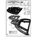 Attacco posteriore Givi E347 MONOLOCK per Piaggio Carnaby 125-200 2007-2008, specifico per bauletto Monolock - immagine 3