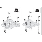 Portapacchi posteriore SW-MOTECH per Ducati Multistrada V4-V4S specifico per bauletti GIVI linea MONOKEY + Kit adattatori per valigie GIVI MONOKEY - immagine 6