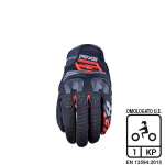 Guanti FIVE touring/adventure TFX-4 Black/Red - immagine 2