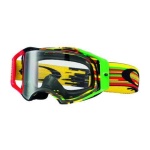 Mascherina CROSS OAKLEY AIRBRAKE RASTA MX CLEAR LENS 7046-35 - immagine 2