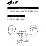 CASCO MOTOCROSS UFO DIAMOND BIANCO-ROSSO-BLU art. HE054 - immagine 5
