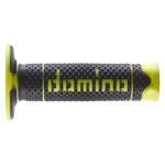 COPPIA MANOPOLE FUORISTRADA DOMINO SERIE A260 NERO/GIALLO FLUO - immagine 2