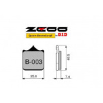 COPPIA PASTIGLIE FRENO ZCOO mod. B 003 EX - immagine 2