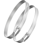 Fascia Benda Termica Nera Scarico Marmitte Collettori 7,5 MT Universali Moto Custom con fascette di metallo per il fissaggio - immagine 2