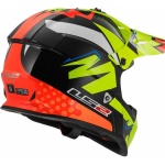 CASCO LS2 CROSS MX 437 FAST col. VOLT - immagine 2