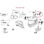 CP. PRESE D'ARIA SUPERIORI col. NERO OPACO per NOLAN N60.6/N60.6 SPORT - immagine 3