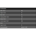 MANUBRIO CROSS RENTHAL TWINWALL MCGRATH piega 999-01 colore NERO - immagine 2