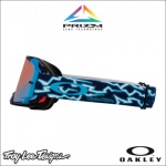 Mascherina CROSS OAKLEY AIRBRAKE TLD BLUE LIGHTNING PRIZM LENS SAPPHIRE 007046-F3 - immagine 2