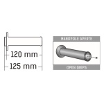 COPPIA MANOPOLE STRADALI DOMINO SERIE A450 ROAD RACING NERO/ROSSO - immagine 2