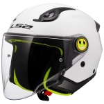 CASCO LS2 JET JUNIOR OF 622 FUNNY II SOLID WHITE - immagine 2
