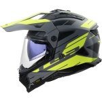 CASCO LS2 CROSS MX702 PIONEER II col. NAMIB MATT GREY ECE 22.06 - immagine 2