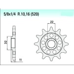 PIGNONE RACING per KOVE 450 RALLY/RALLY PRO - immagine 2
