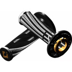 COPPIA MANOPOLE ODI FUORISTRADA LOCK-ON EMIG PRO V2 BLACK/WHITE